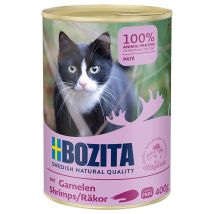 Bozita comida húmeda para gatos 12 x 400 g - Pack Ahorro - Gambas