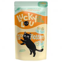 Lucky Lou Adult 48 x 125 g - Pack Ahorro - Aves de corral y trucha