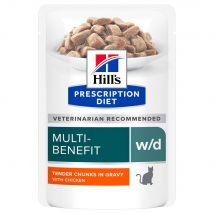 12x85g w/d poulet Hill's Prescription Diet - Pâtée pour chat