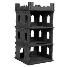 Maisonnette CanadianCat Company Château fort en feutre pour chat - environ L 55 x l 55 x H 108 cm