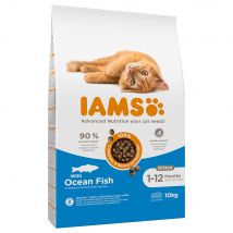 2x10kg Kitten met Zoutwatervis IAMS for Vitality Kattenvoer