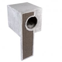Lit douillet Ivy pour chat adaptée aux étagères TIAKI gris