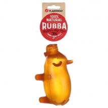 Jouet Flamingo Rubba Cochon en caoutchouc pour chien - L 16,5 x l 7,5 x H 9 cm