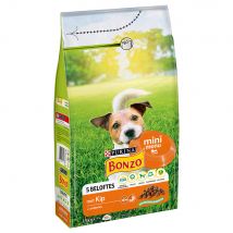 1,5kg de croquettes pour chiens PURINA Bonzo Mini menu poulet et légumes