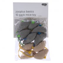 zooplus basics Set de jouets pour chats Souris Pack de 10 chats