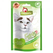 GranataPet Feinis Snack per gatto - Set %: 3 x 50 g Pollame & Erba medica