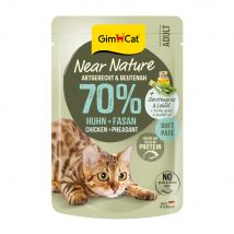 16x85g GimCat Dichtbij de Natuur Kip & Fazant natvoer voor katten