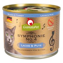 GranataPet Symphonie 12 x 200 g - Salmone & Tacchino