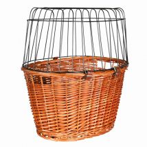Trixie Cestino anteriore per bicicletta con griglia - L 44 x P 33 x H 48 cm