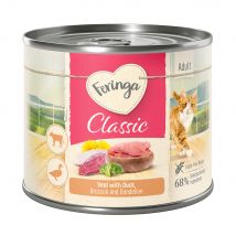 24x200g Classic Meat Menü Eend & Kalf Feringa Kattenvoer nat