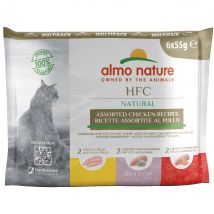 Almo Nature HFC 6 x 55 g - Pack mixto: pollo