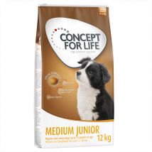 Dubbelpak Concept for Life: 2 x Grootverpakking Hondenvoer Medium Junior (2 x 12 kg)