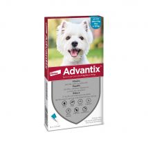 Advantix® Spot-on antiparassitario per cani oltre 4 kg fino a 10 kg - Set %: 8 pipette (1,0 ml)