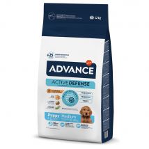 Pack Ahorro: Advance 2 x 7,5 a 15 kg - Puppy Protect Medium (2 x 12 kg)