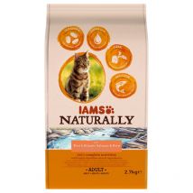 IAMS Naturally Cat Adult Salmon - Economy Pack: 2 x 2.7kg
