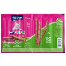 Vitakraft Cat Stick para gatos - Healthy: pollo y hierba gatera (12 x 6 g)