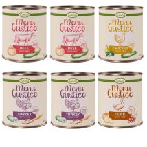 Voordeelpakket Lukullus Menu Gustico 24 x 800 g Hondenvoer - Mix: Kalkoen, Rund, Kip & Eend