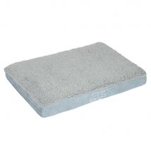 Coussin Grand Chien L121 l74 H10cm Memory gris motif chien - Coussin pour Chien
