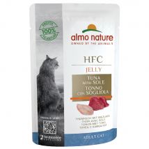Almo Nature HFC Jelly 24 x 55 g - Pack Ahorro - Atún y lenguado