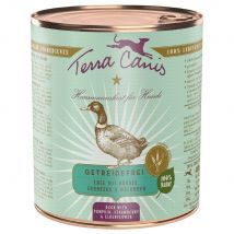 Terra Canis Graanvrij Voordeelpakket 12 x 800 g - Eend met pompoen, aardbeien & vlierbes
