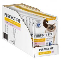 Perfect Fit 96 x 85 g comida húmeda para gatos - Pack Ahorro - Sensitive 1+, con salmón