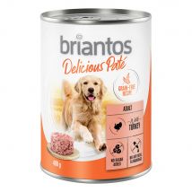 Briantos Delicious Paté 24 x 400 g Umido per cane - Tacchino