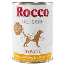 6x400g Hepatic Kip met Havermout & Hüttenkäse Rocco Diet Care Hondenvoer