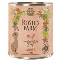 Rosie's Farm Adult 6 x 800 g Alimento umido per cani - Manzo