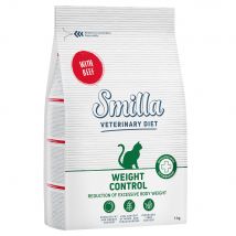 1kg Smilla Veterinary Diet Weight Control bœuf - Croquettes pour chat