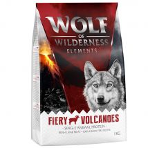 5kg Wolf of Wilderness Elements Fiery Volcanoes, agneau - Croquettes pour chien