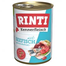 RINTI Kennerfleisch 6 x 400 g Alimento umido per cani - Pesce oceanico