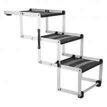 Escalier repliable 3 marches Trixie Friends on Tour en aluminium/TPR