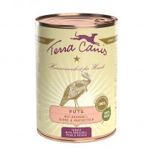 Terra Canis Classic 12 x 400 g - Pack Ahorro - Pavo con brócoli, pera y patata