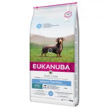 Lots économiques Eukanuba Daily Care - Weight Control Small/Medium Adult (2 x 15 kg)