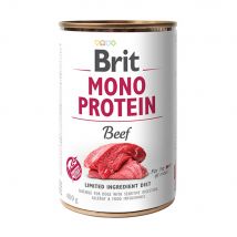 12x 400g Brit Mono Protein Beef hondenvoer nat