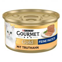 Gourmet Gold Mousse 24 x 85 g Alimento umido per gatti - Tacchino