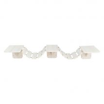 Puente colgante de pared Trixie para gatos - 150 x 30 cm (L x Al), blanco