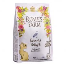 400g Rosie's Farm Adult Kalkoen met Zoete Aardappel Kattenvoer droog