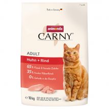 2x10kg Animonda Carny Adult Huhn + Rind Katzenfutter trocken