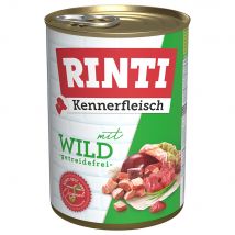 RINTI Kennerfleisch 1 x 400 g Alimento umido per cani - Selvaggina