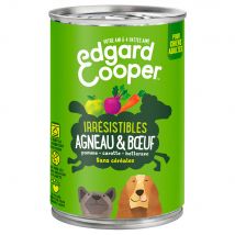 12x400g Edgard & Cooper Adult graanvrij lam, rund - Hondenvoer