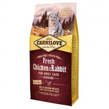 Carnilove Fresh Adult poulet, lapin pour chat - 6 kg