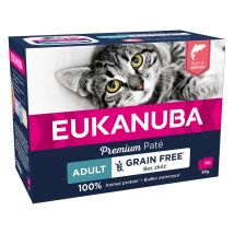 20 + 4 gratis! 24 x 85 g Eukanuba Senza cereali umido per gatto - Adult Salmone
