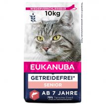 Voordeelverpakking: 2x10kg Eukanuba Senior Graanvrij Zalmrijk Droog Kattenvoer