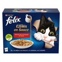 24x 85g Felix "Gravy Lover - As Good As It Looks" Zakjes Smaakvariatie van het Platteland Nat Kattenvoer