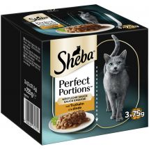 96 x 37,5 g Sheba Perfect Portions Sauce met Kalkoen nat kattenvoer