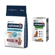 Advance Dog M/L + Advance Dental Snack gratis Maxi Senior 12kg