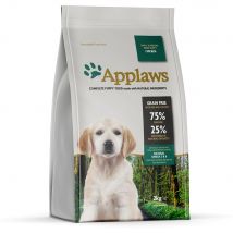 Applaws Puppy Small & Medium Breed, poulet pour chien - 2 x 2 kg