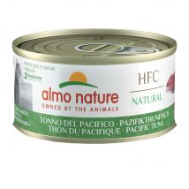 5 + 1 gratis! 6 x 70 g Almo Nature Alimento umido per gatti - HFC Natural Tonno del Pacifico