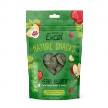 Burgess Excel Nature Snacks Cœurs aux herbes pour lapin et cochon d'Inde - 60 g